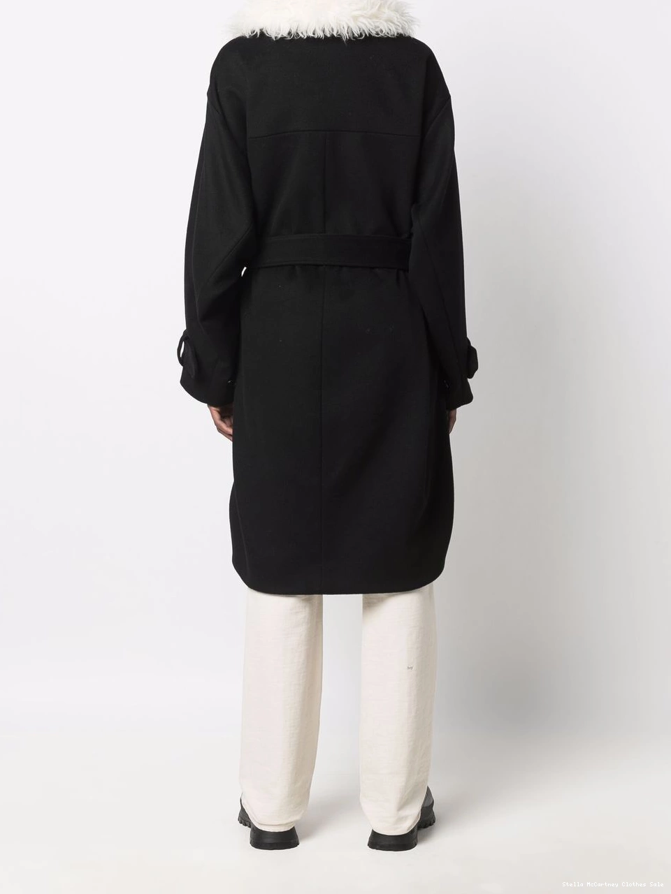 Cheap Women fur Stella coat faux collar McCartney 0725